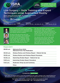 Live Surgery – Skills Training and Expert
Techniques using Augmented Reality